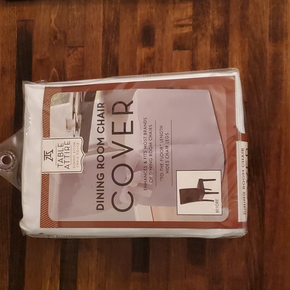 Four White Dining Room Chair Covers - Picture 3 of 7